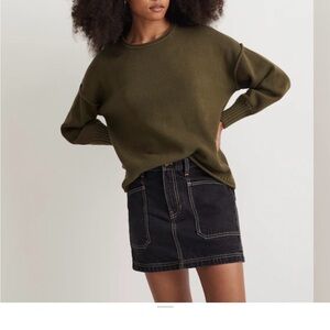 Madewell Olive Conway Pullover in 100% Cotton
